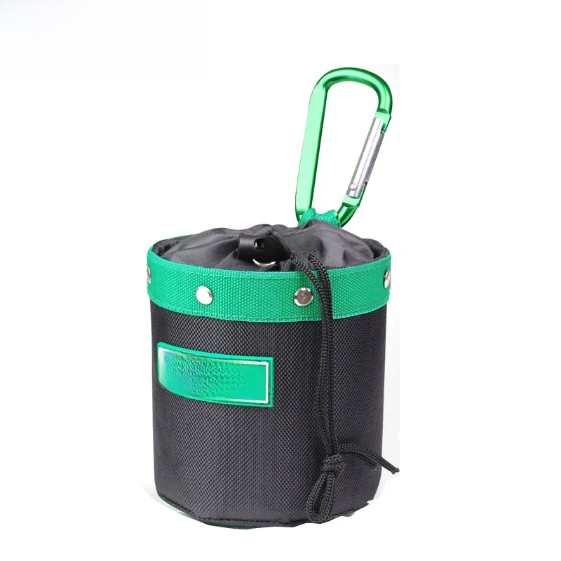 LAOA Stainless Nail Barrel Screw Bag Multi Functional Spare Parts Storage Bag Tool Waist Bag Thickened Wear-resistant Repair