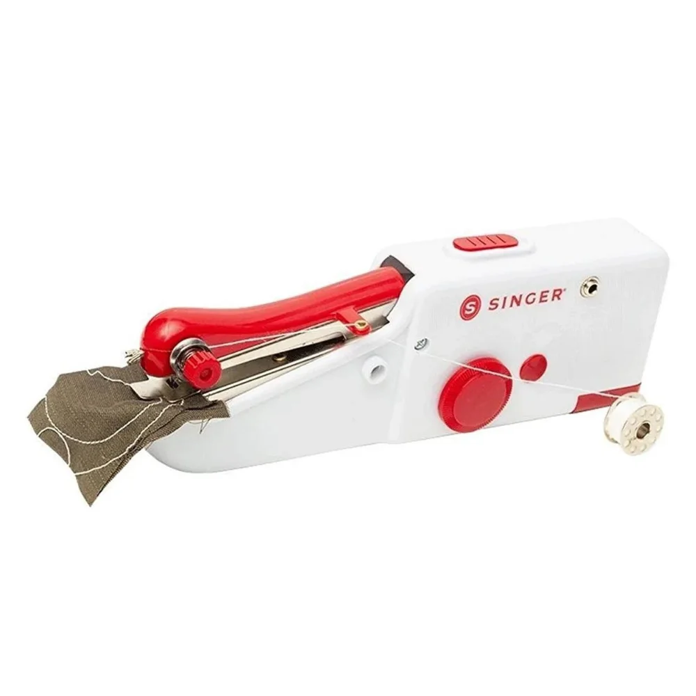 Handheld Sewing Machine Afif Easy to Carry Pocket Size Design Tailor Clothes Interlining Overlock Needle Scissors