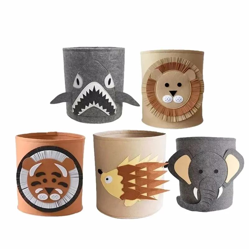 1/2/3/5PCS Baby Opslag Mand Panda Dinosaurus Cartoon Vilt Organisator Wasserij Vuile Kleren emmer Speelgoed Opbergdoos Cadeau-ideeën