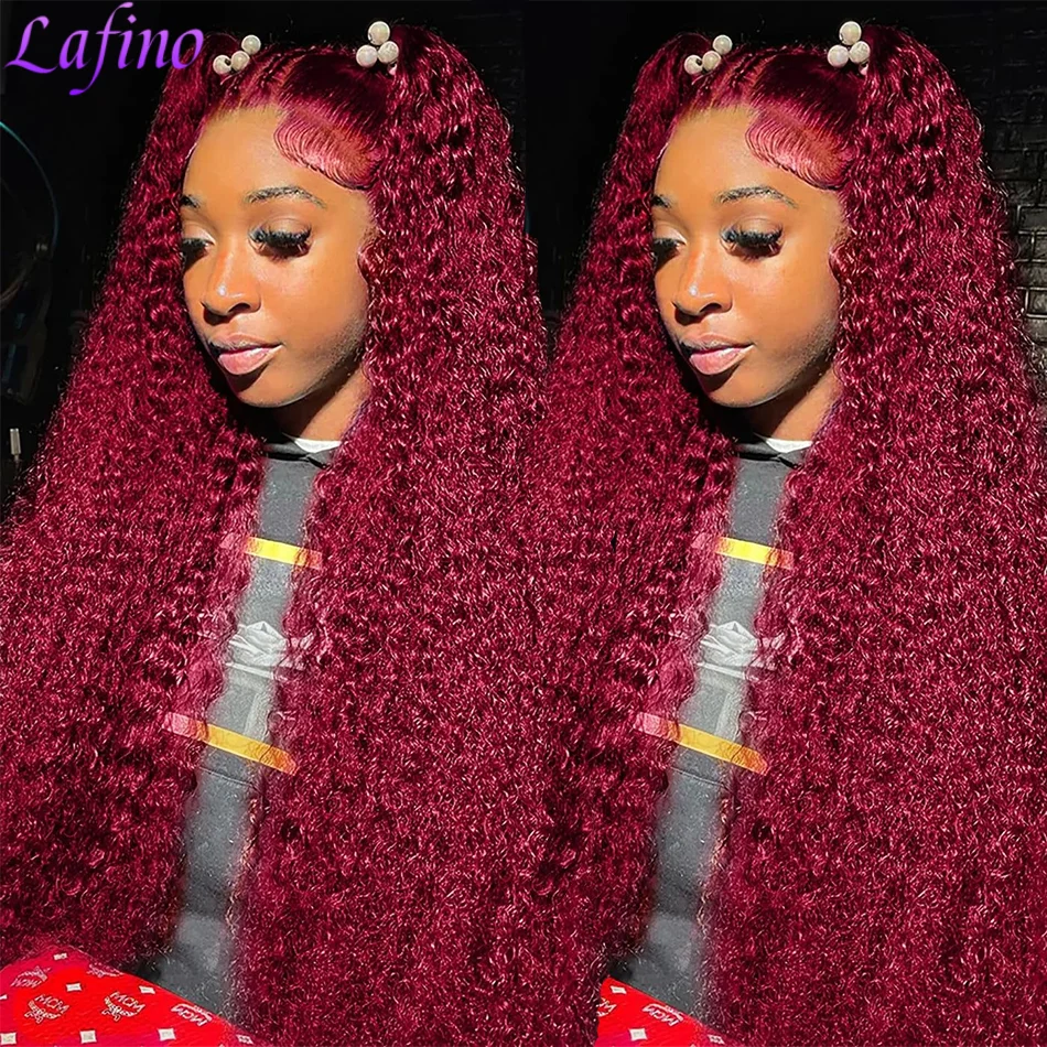 Peluca Frontal de encaje 99j húmeda y ondulada, cabello humano Borgoña 13x6 Hd, peluca Frontal de encaje de cabello humano, pelucas de cabello humano con frente de encaje rizado rojo