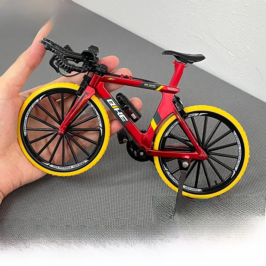 AliExpress NONE 1:8 Mini Model Alloy Bicycle Diecast Decoration Metal Mountain Finger Mini Bike Simulation Boys for Toys