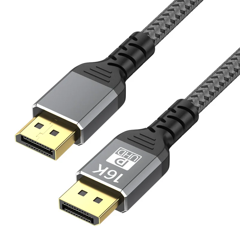 20pcs Wholesale DisplayPort 2.1 Cable 16K 60Hz High Speed DP Cable for Gaming PC Graphics Card Monitor Projector 1M 2M