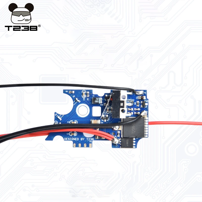 T238 1.9 Mosfet Moudel Unidade de gatilho digital programável Frenagem ativa Sobrequecimento binário Proteger para AIRSOFT Gel Ball Gearbox V2