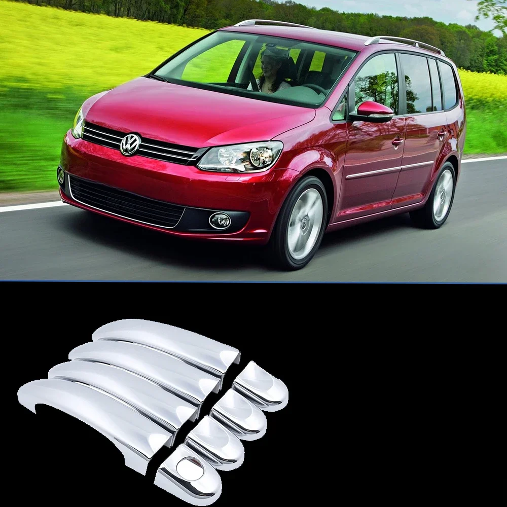 Chrom Griffe Abdeckung für Volkswagen VW Touran MK1 2003 ~ 2015 Zubehör Aufkleber Auto Styling 2004