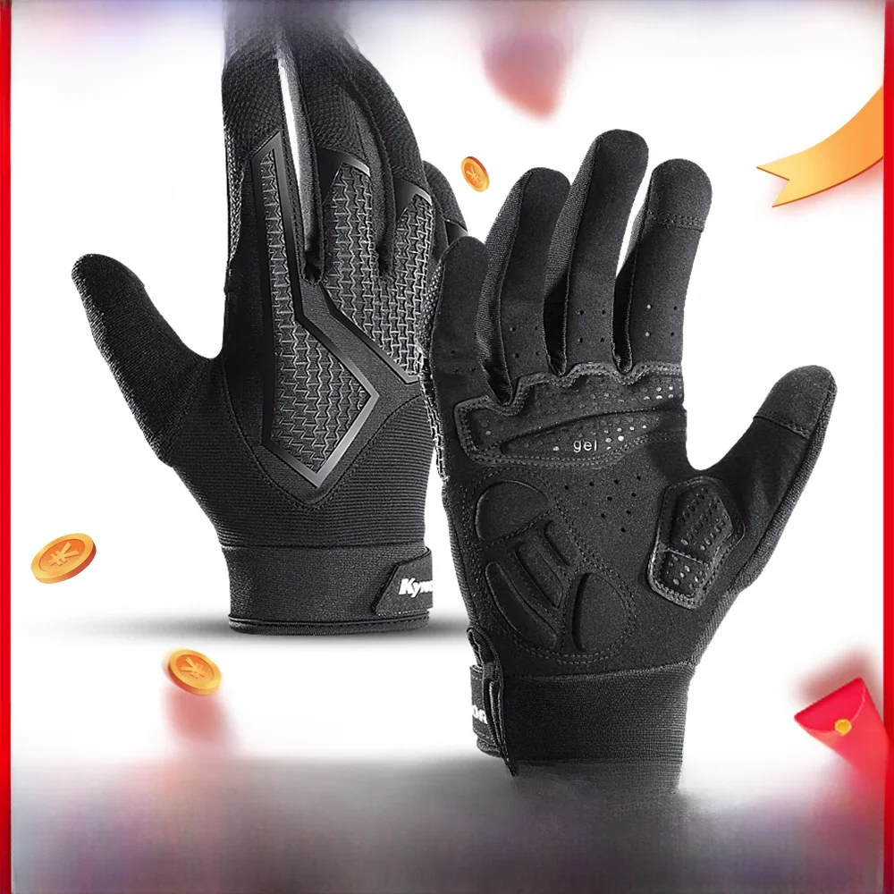 AliExpress UK Fezrgea Long Finger Non-Slip Shock-Absorbing Cycling Gloves Spring And Summer Men'S Breathable Sunscreen
