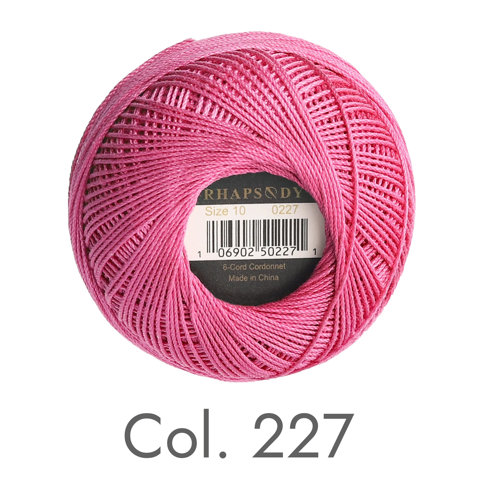 Rhapsody Häkelgarn, verschiedene Farben, Größe 10, Stricken, 100 % reine ägyptische Baumwolle, mehrfarbig, 10 bunte Farben, 122 Yards – Detail 16