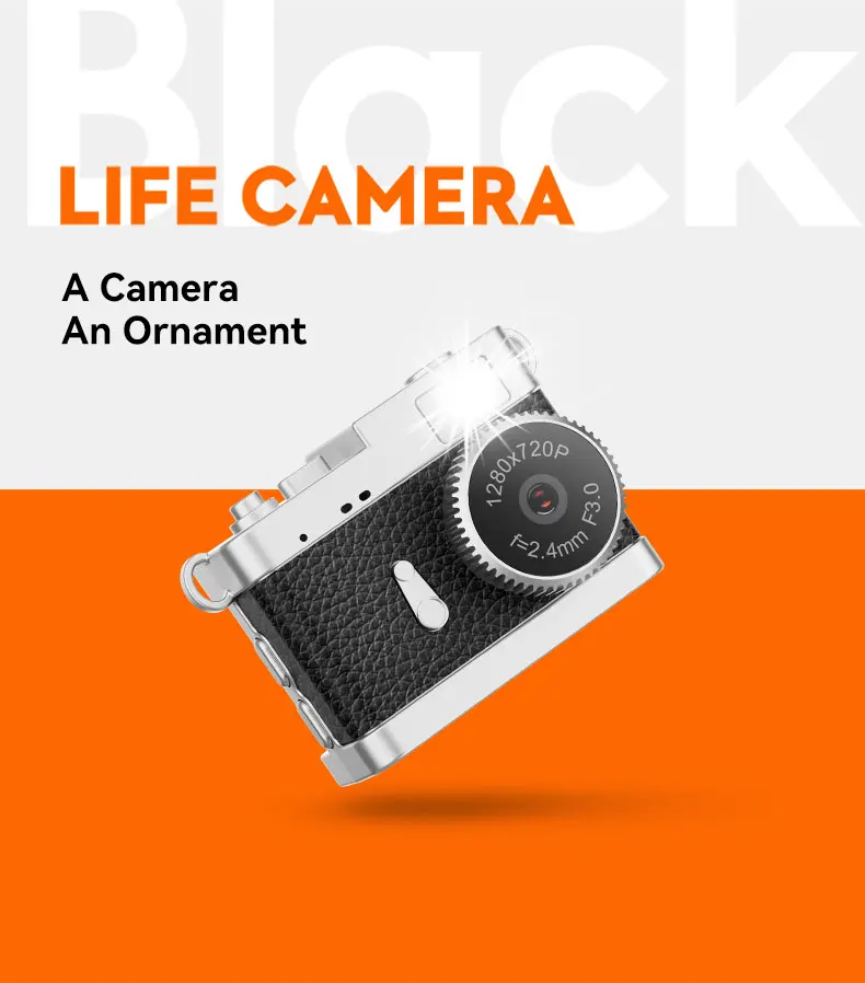 

720P Портативная ретро-камера для большого пальца, мини-брелок, карманная камера для ежедневной записи