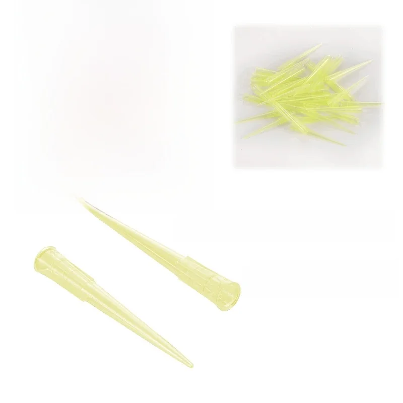 1000 szt. Końcówek do pipet laboratoryjnych 200ul mikropipeta jednorazowa plastikowa końcówka do pipety sprzęt laboratoryjny — zdjęcie produktu 7