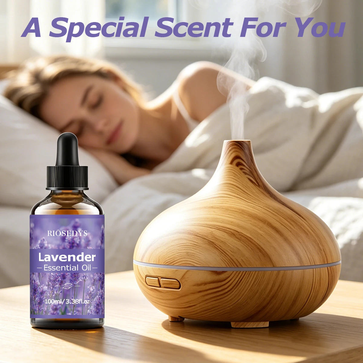 Lavendel-Ätherisches Öl, frisches Blumenduftöl für Diffusoren, DIY-Duftbasteleien und Aromatherapie, sanftes und entspannendes Aroma – Detail 3