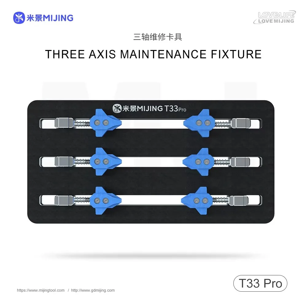 Mijing T33Pro Universal Three-axis Fixture Motherboard Holder PCB Suspension Design IC Chip Repair Soldering Adjustable Clamp