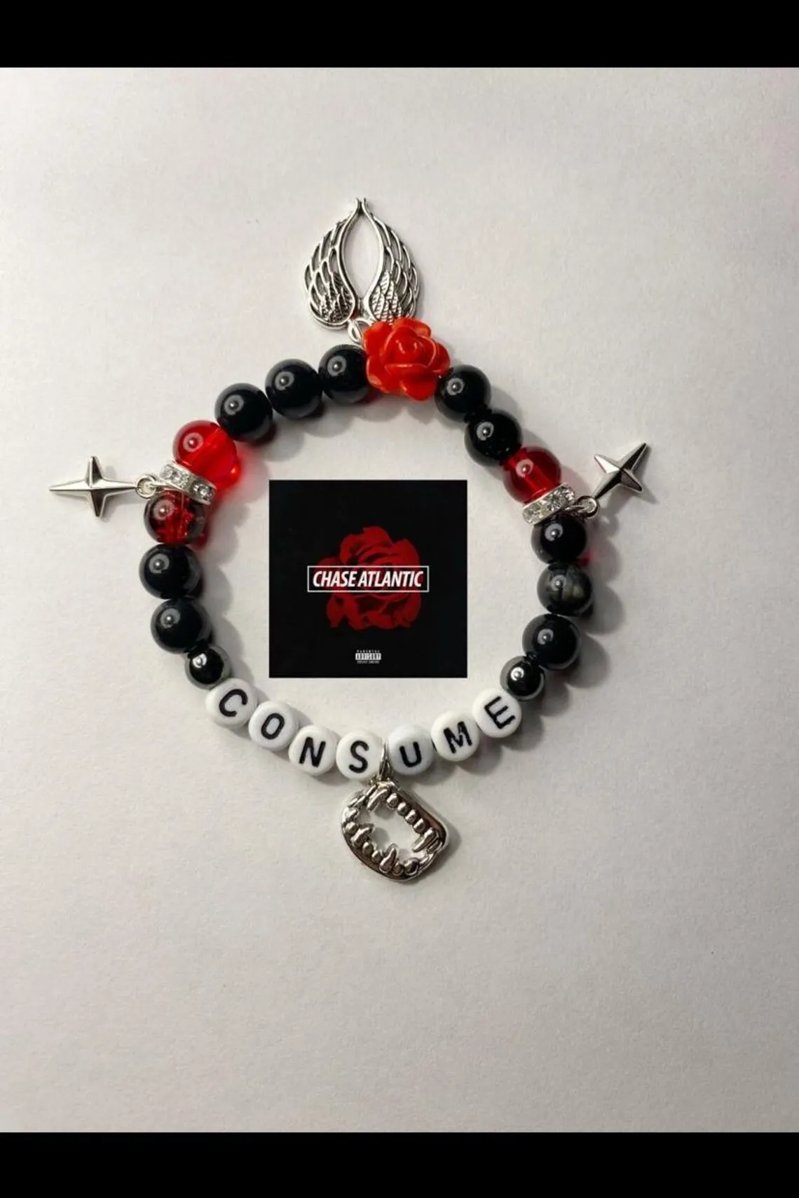 Handmade chase atlantic consume bracelets|with gothic vampire charms gift