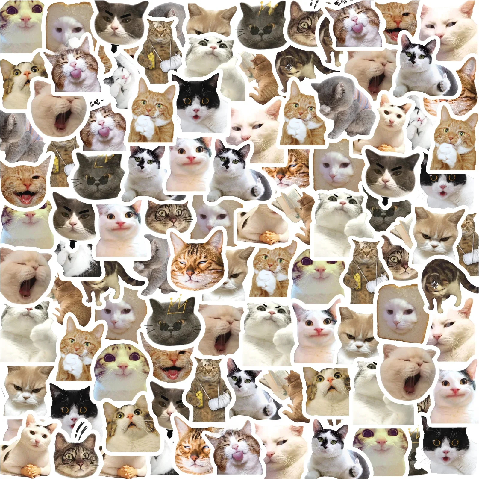 46 pièces/sac, autocollants chat, soyez pour valise Skateboard bagages ordinateur portable téléphone bricolage Sticke décoration papeterie fournitures scolaires jouets