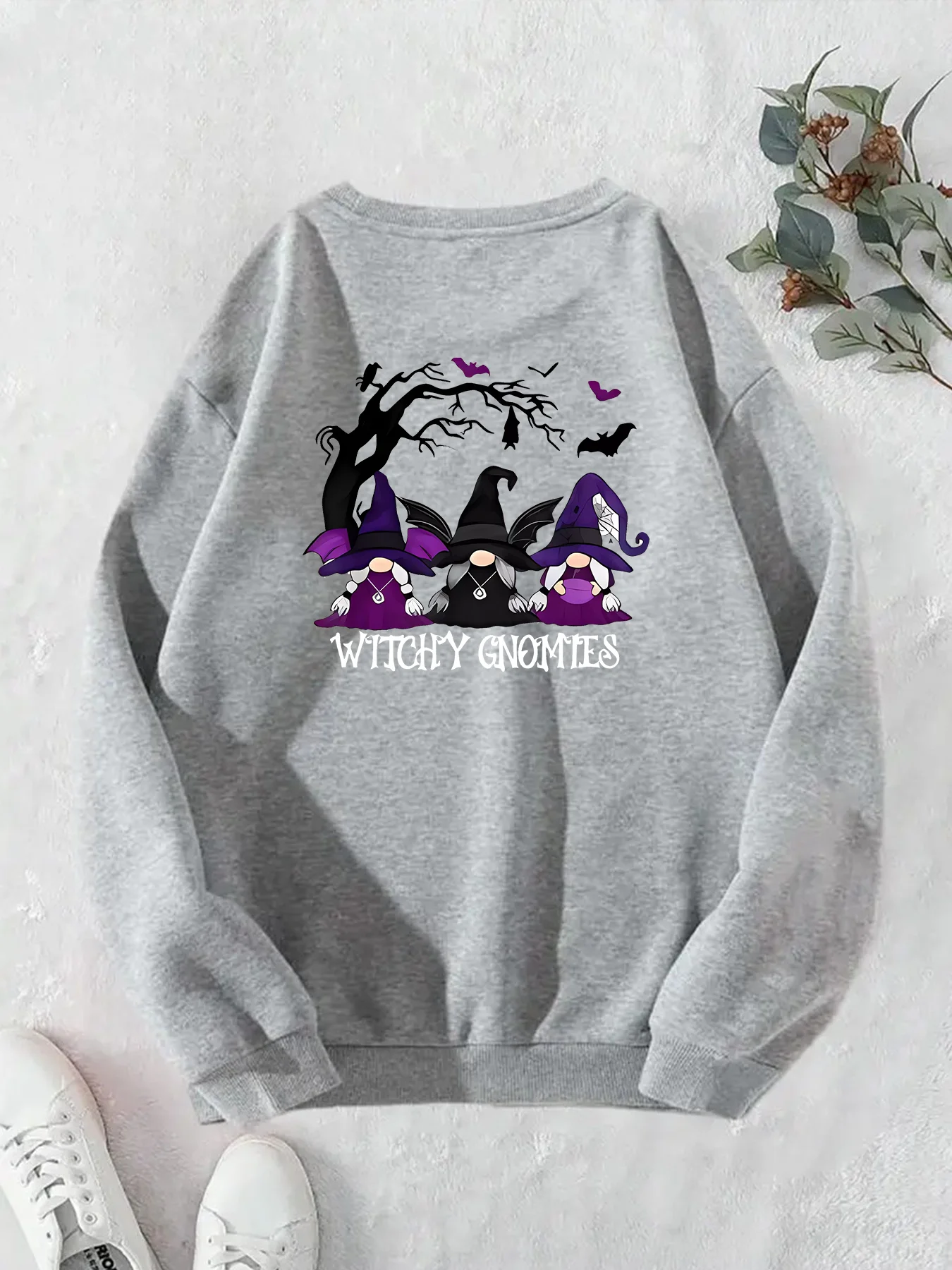 2024 Happy Halloween Witchy Gnomies Casual Sweatshirts Streetwear Hiphop Fashion Funny Sports Hoodies