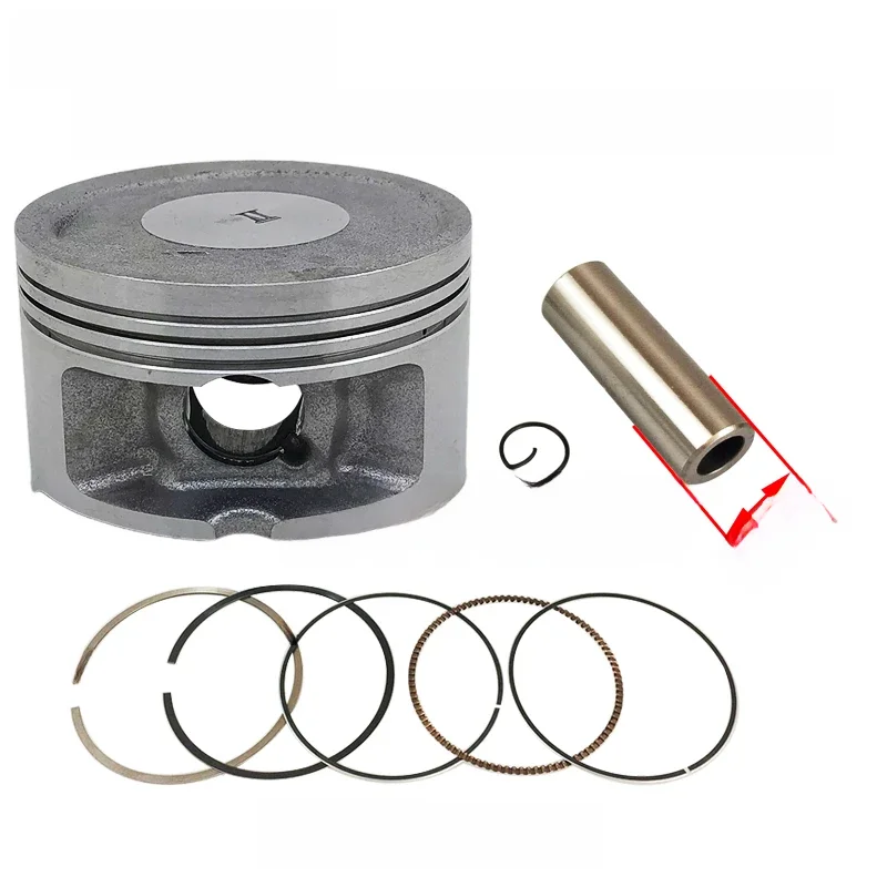 Tłok motocyklowy 69mm +25 +50 +75 +100 Pin 17mm zestaw uszczelek pierścieniowych dla Yamaha Majesty YP250 YP 250 części zamienne do silnika — zdjęcie 2