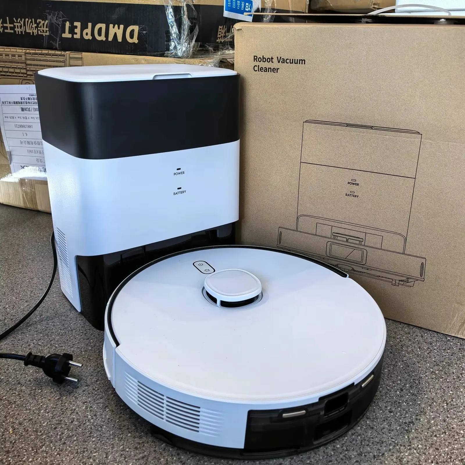 

AIRROBO Professional Dry and Wet Automatic Rechargeable Water Mop Floor Robot Vacuum Cleaner - No Go Zone, Self Cleaning Carpet