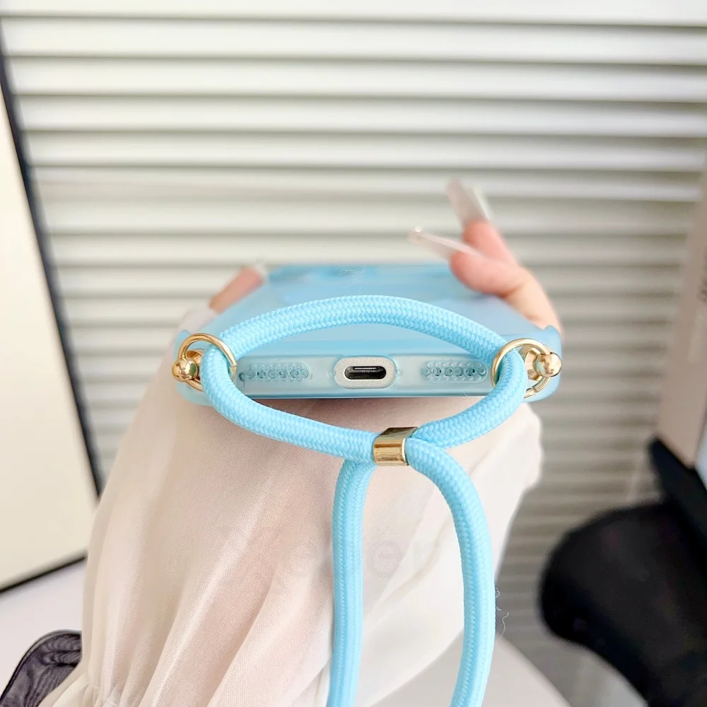 Crossbody-Lanyard, matt, magnetisch, für Magsafe-Hülle für iPhone 18 17 Pro Max 16 15 14 Plus 13 12, weiche TPU-Kameraschutzhülle – Detail 8