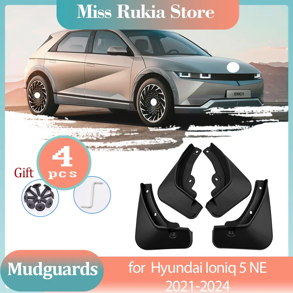 Car Mud Flaps for Hyundai Ioniq 5 NE 2021 2022 2023 2024 Mudguards Splash Guards Fender Flare Front Rear Wheel Cover Accessories