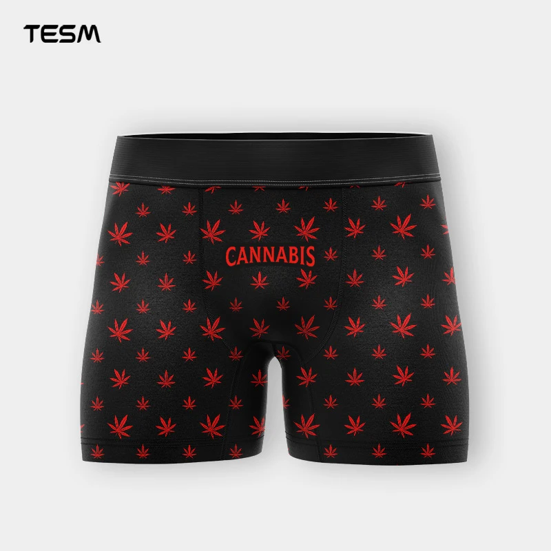 Men Square-Angle Casual Shorts Comfortable Soft Underwear with High-Definition Print Pattern Four-Angle Design Fan Gift