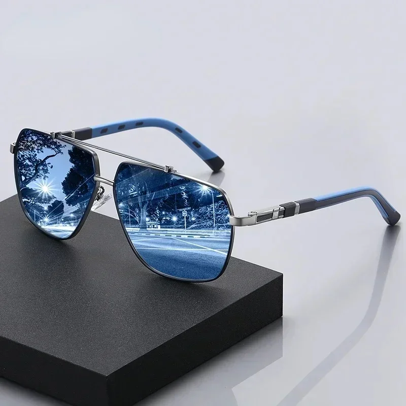 AliExpress MOONBIFFY Cycling Glasses Square Polarized Sunglasses Men Spring Hinge Fashion Sun Glasses Driving Travel UV400 Lens Goggles