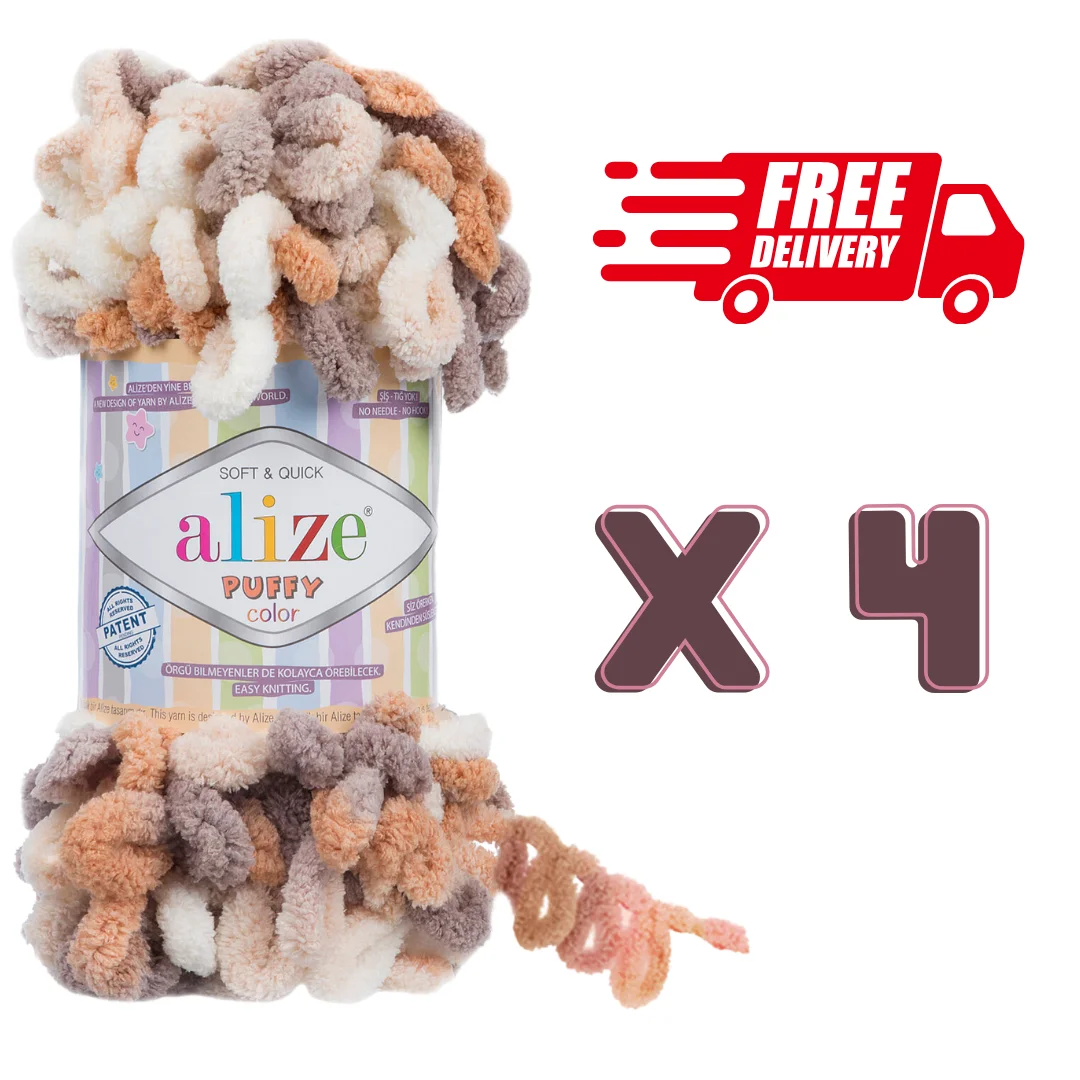 

Alize Puffy Color 4 Pcs Free Shipping Baby Yarn Handicraft Amigurumi Hobby Doll