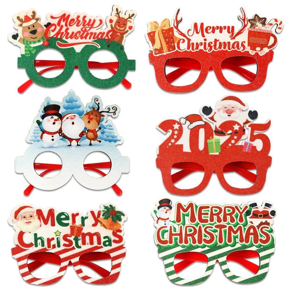 

New Christmas Party Glasses Adults Children Holiday Party Decorations Christmas Glasses Frames Christmas Decorations New Year