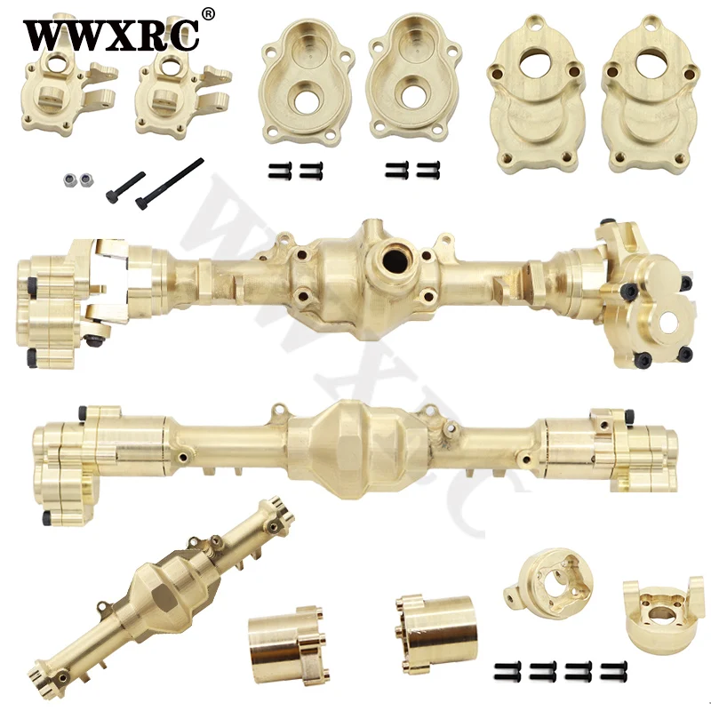 YIKONG Brass Counterweight Heavy Duty Front / Rear Axle Housing  for 1/10 YK4102 YK4103 YK6101 1/8 YK4082 RC Tracked Vehicles