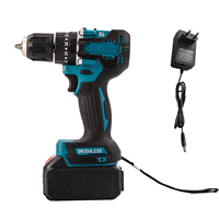 Cordless Electric Drill Impact Driver Rechargeable 10mm Brushless Motor Impact Electric Screwdriver Variable Speed Power Tool