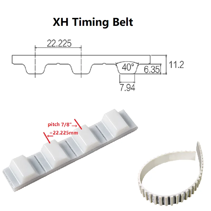 XH Tooth Belt Polyurethane Transmission Conveyor Timing Belt Open Ended With Steel Cord Width 6/10/15/20/25/30mm