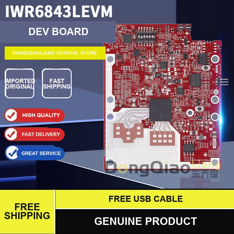 IWR6843LEVM Evaluation Module for the IWR6843 60 GHz Single-Chip Millimeter-Wave Radar Sensor