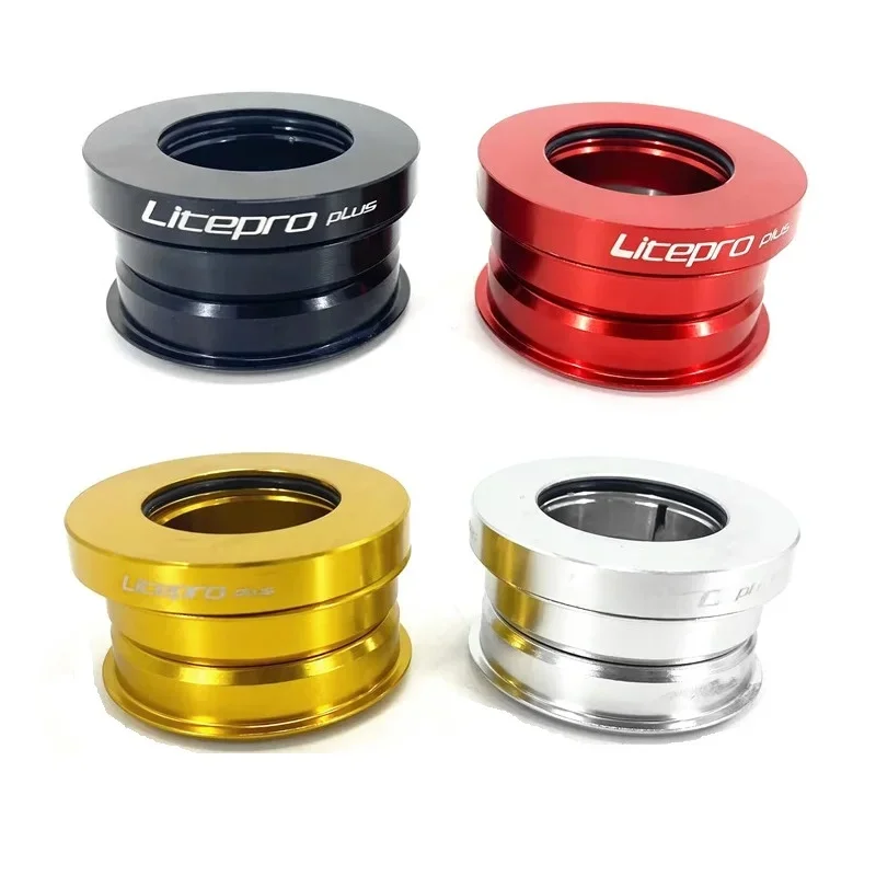 AliExpress NONE Litepro 44mm Bearing Headset 1-1/8" 28.6mm Bicycle Stem Front Fork Steerer Tube Headset for Dahon Folding Bike Parts
