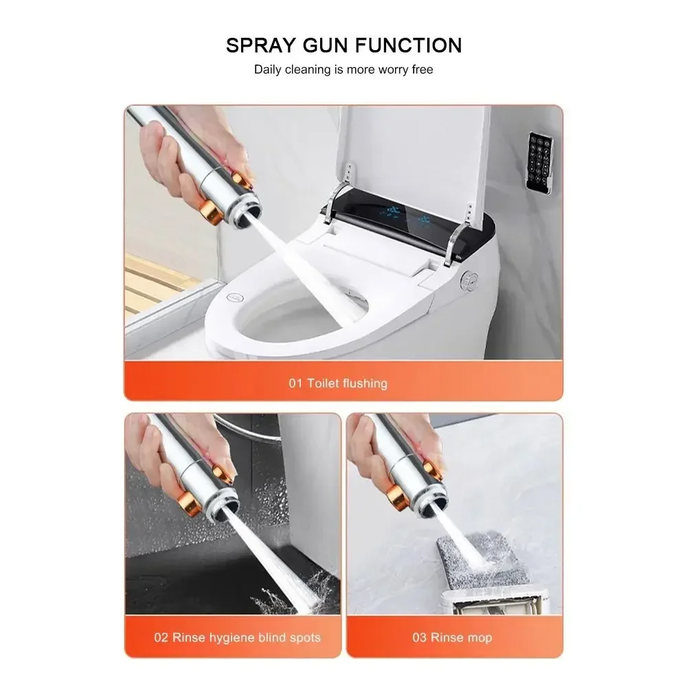 6 Modes Adjustable Handheld High Pressure Water-saving ShowerHead Shower Head With Stop Button Sprayer Bathroom Accessories