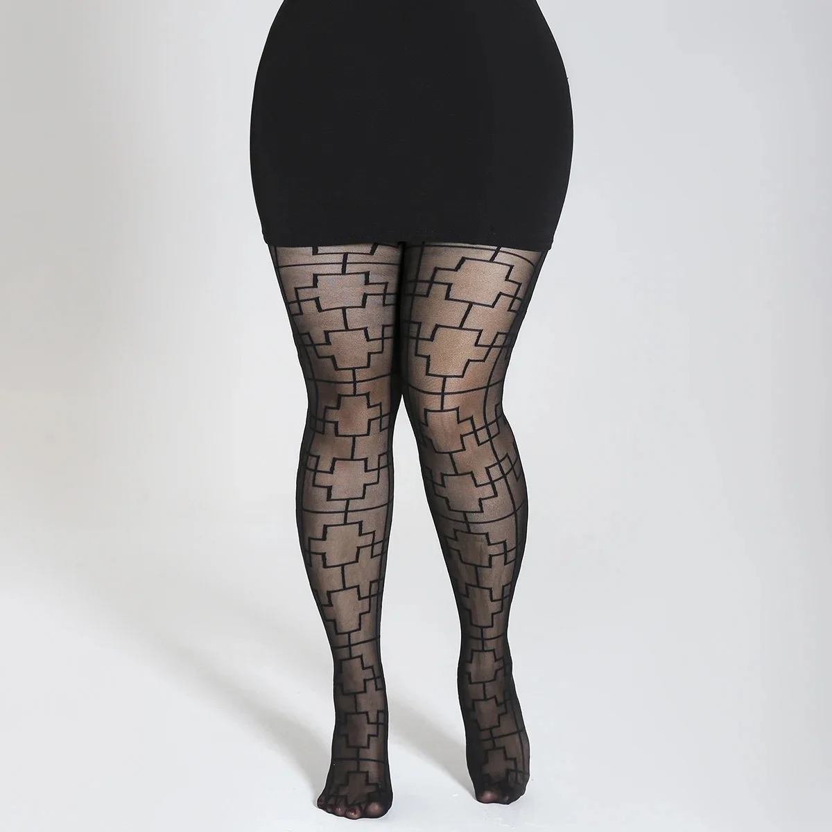 Plus Size różnorodność stylów seksowne przezroczyste Ultra cienkie Nylonstocking New Fashion elastyczne uniwersalne rajstopy — zdjęcie 2