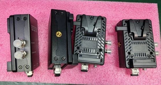 12G-SDI Video Input 4K60Hz with Loop Output , 4 pieces transmitters, a CCU  LC Fiber Optic Receiver Converter Extender