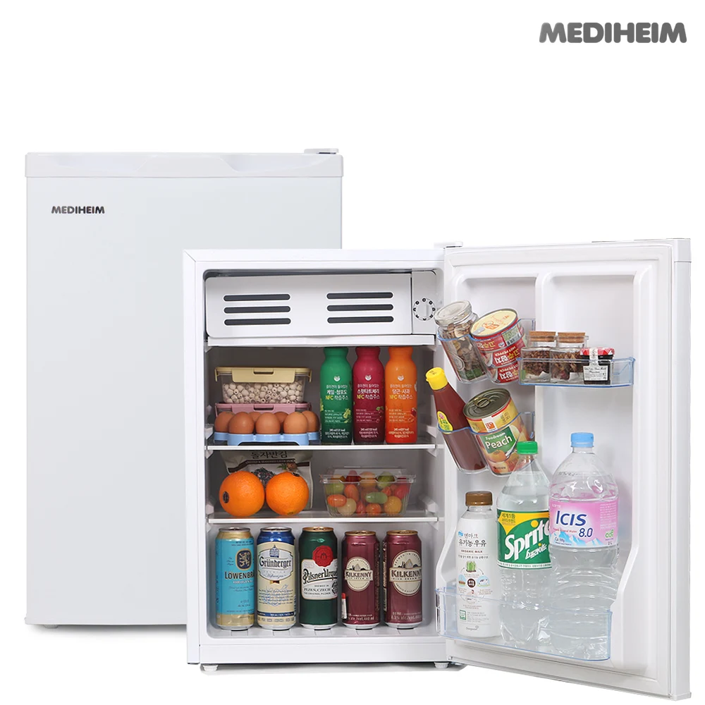 Mediheim 77L Compressor 3-Year Free AS Refrigerator MHR-70GR White/Silver Office Small Mini Room