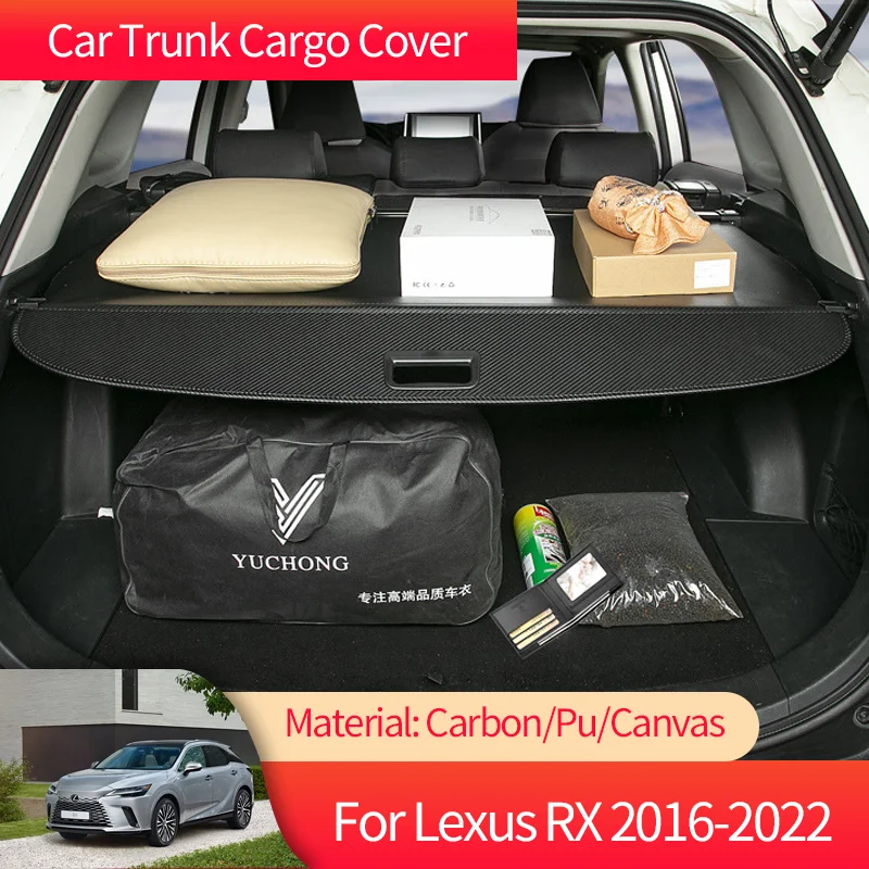 for Lexus RX 300 RX300 AL20 2016~2022 Car Trunk Cargo Cover Luggage Storage Rear Boot Tray Security Shielding Shade Accessories