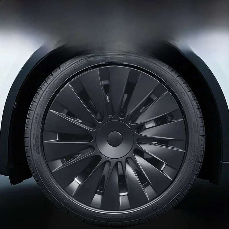Zestaw 4 kołpaków w stylu ostrza do TESLA Model Y 2020–2024 – 19-calowe pełne osłony felg, akcesoria samochodowe — zdjęcie 2