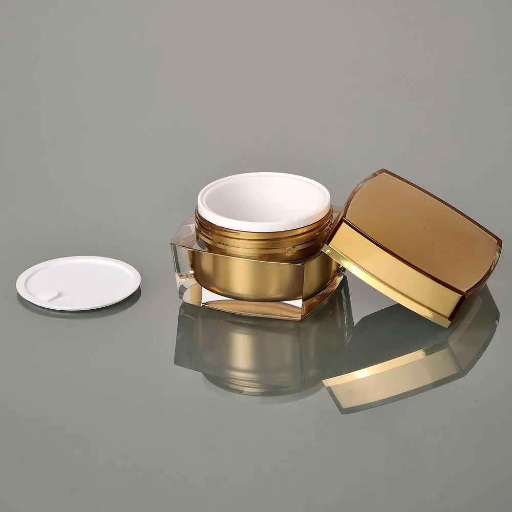 

30G acrylic square shape plastic jar pot tine for eye serum/day night cream/mask essence/moisturizer/gel cosmetic packing