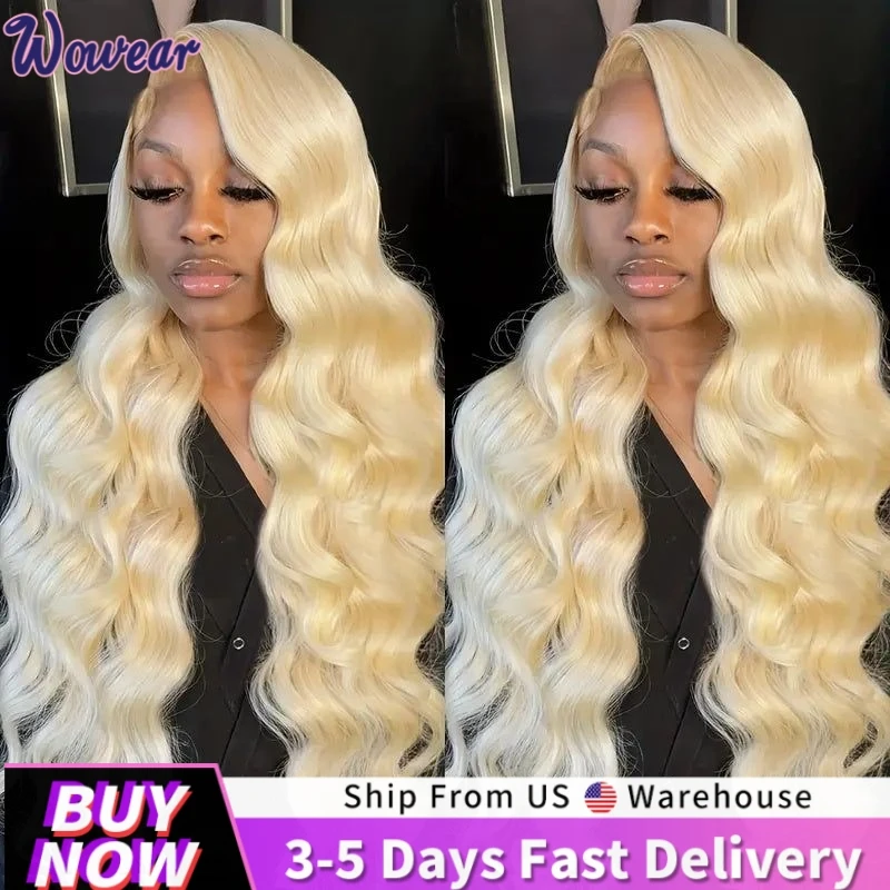 30 38 Inch 613 Blonde Wigs HD Lace Frontal Wigs 13x6 Body Wave Lace Front Wigs Human Hair 13x4 Lace Colored Wig For Black Women