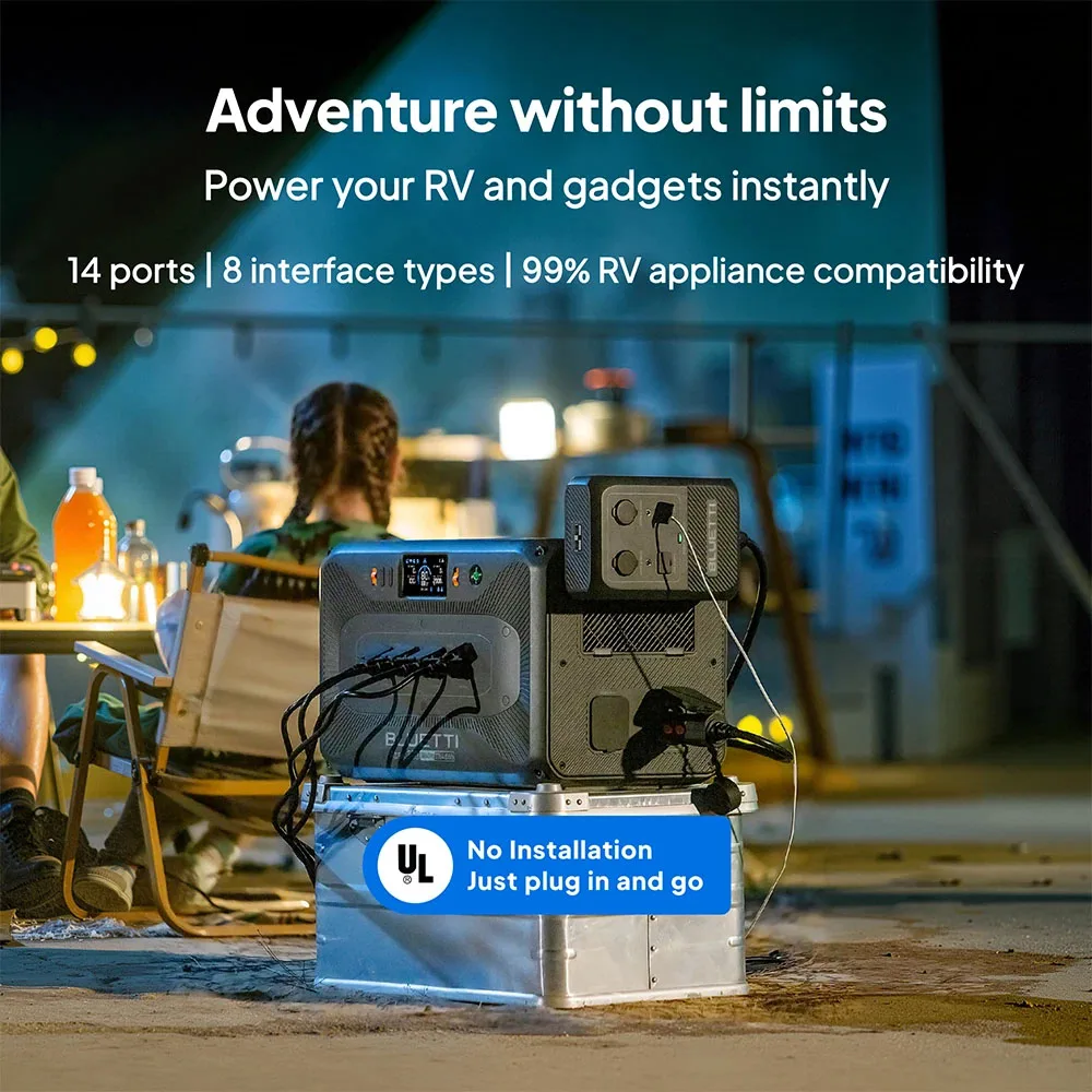 【تجديد 】محطة طاقة محمولة BLUETTI Apex 300 بقدرة 2764 وات في الساعة، محلول طاقة موثوق به للمنزل والخارج