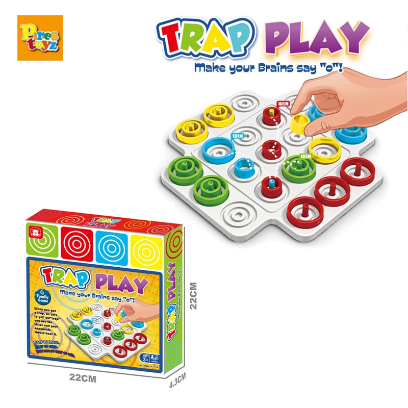 Jeu de Piège Montessori pour Enfant de 3 ans et Plus, Jouet de Société Interactif pour la Famille, ixÉducative, Cadeau de Noël pour Garçon