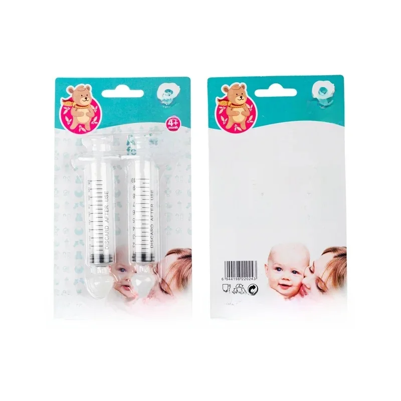 2 pièces Babi nez nettoyant rhinite laveuse nasale aiguille Tube bébé aspirateur Nasal nettoyant seringue bébé nez lavage pour enfants