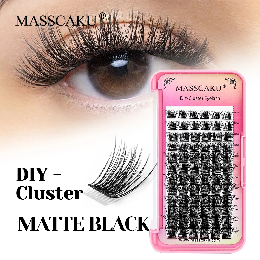 

New Arrival D/DD Curl Lightweight Cashmere Clusters Lashes 0.07mm Thickness 3D Effect Wispy DIY Segmented Eyelashes by MASSCAKU