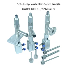 Anti-drop Filling Head extended outlet nozzle pneumatic Filling Machine Filler Vavle SUS304 piston filler Air Vavle for liquids