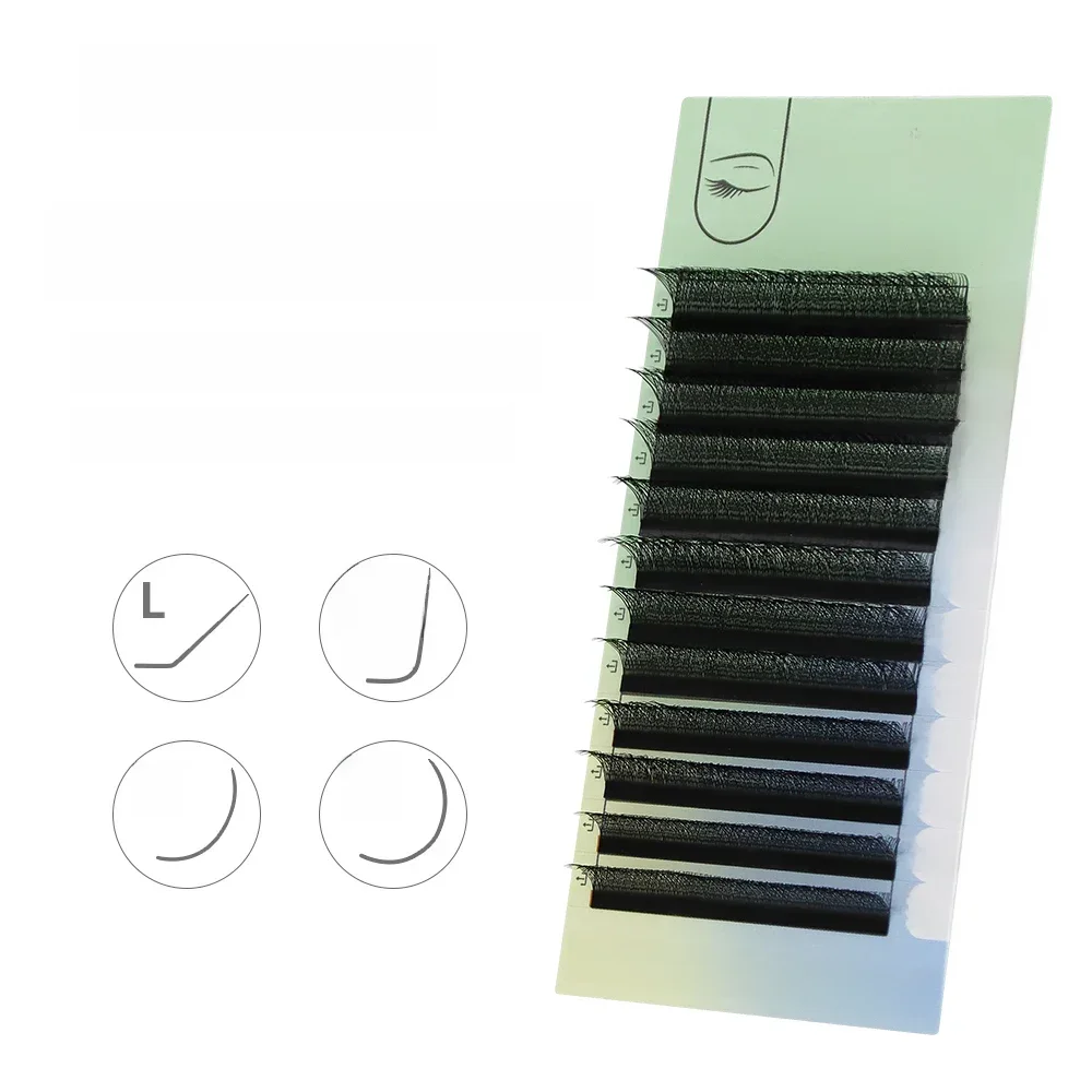 ANNAFRIS L/LU/M 3D W Shape Lashes Extension Natural Soft Automatic Flowering W Premade Volume Easy Fan L Eyelash — zdjęcie 2
