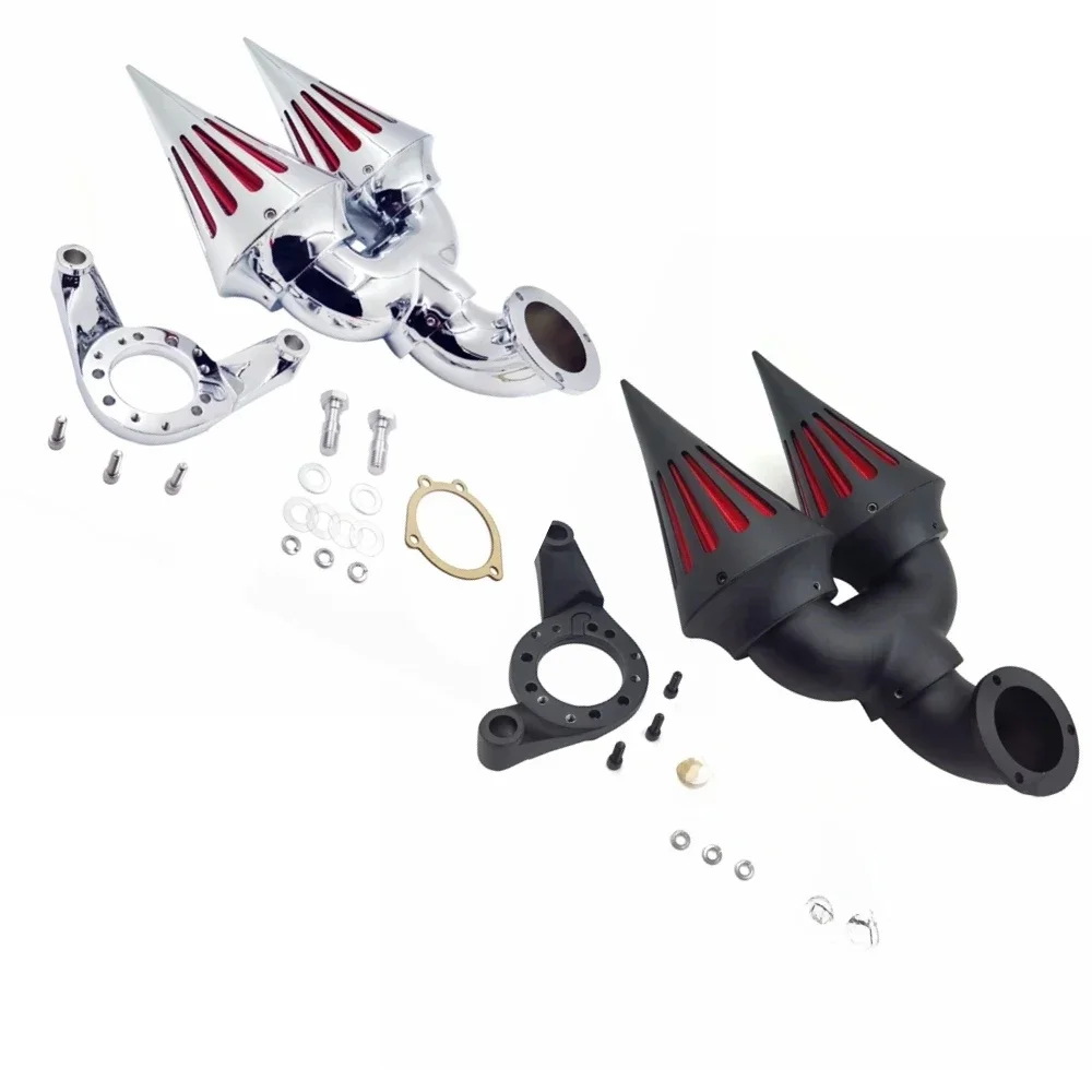 Części motocyklowe Aftermarket Spike Air Cleaner Carb Cover Intake dla gaźników Harley Davidson CV V-Twin Dyna Fat Bob FXDF — zdjęcie 2