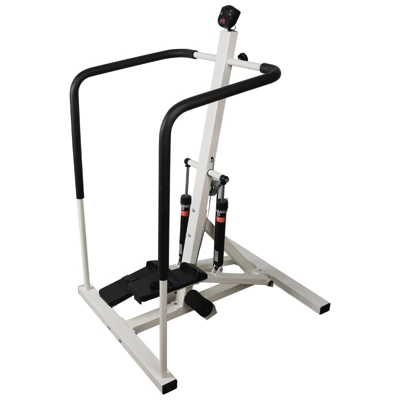 Hydraulic stepper for lower limb rehabilitation for adults and children, leg strength stepping training equipment with armrests