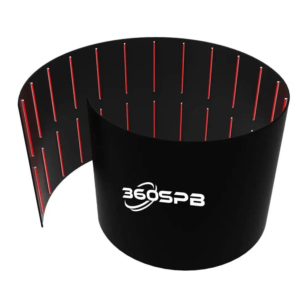 360SPB SPE7 Spiral LED 360 Photo Booth Enclosure 360 Booth Backdrop