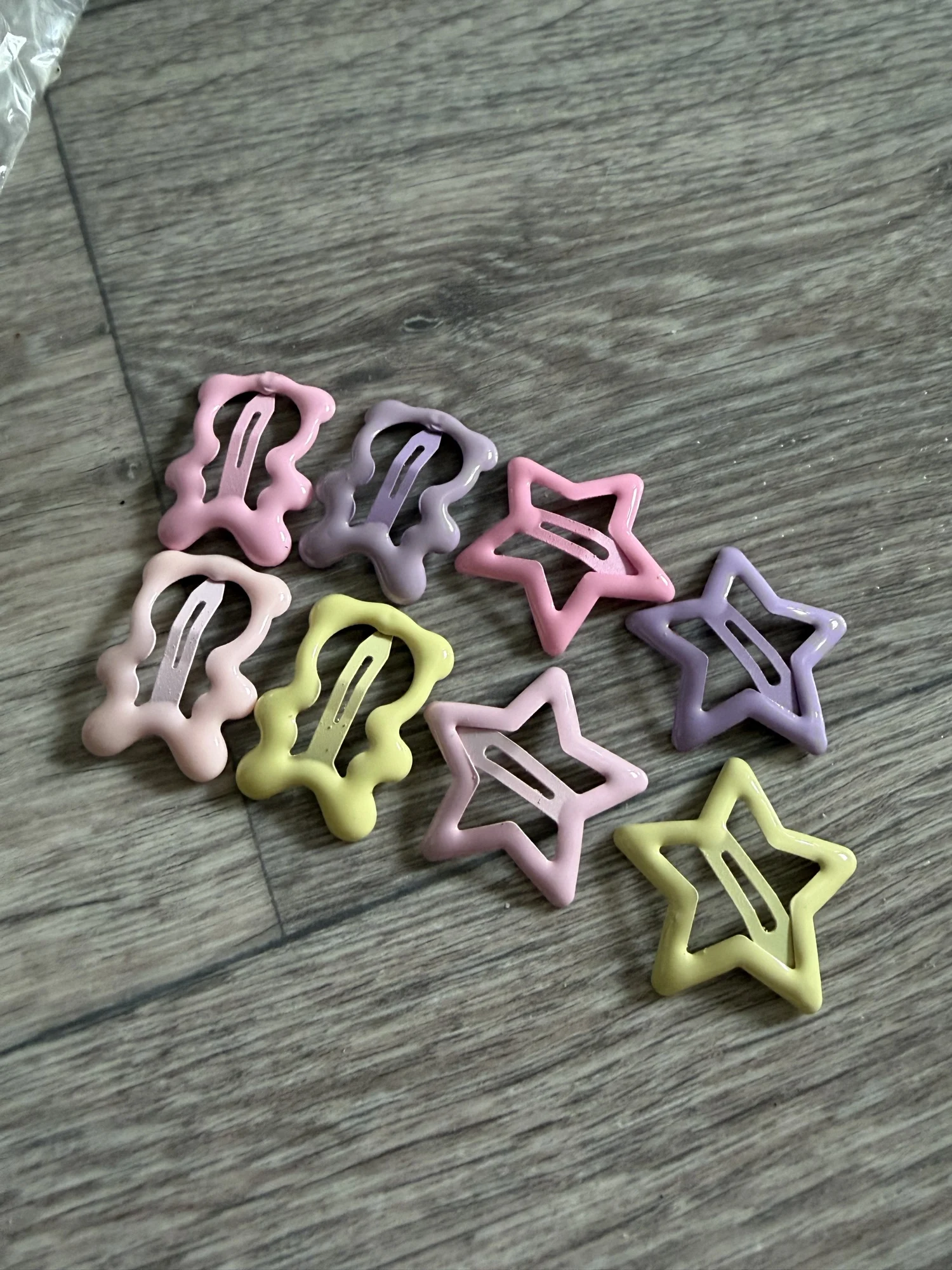 4pcs/set Cute Colorful Geometric Fashion Hair Clips Girls Hair Decoration Hairpins Barrettes Children Lovely Hair Accessories photo review