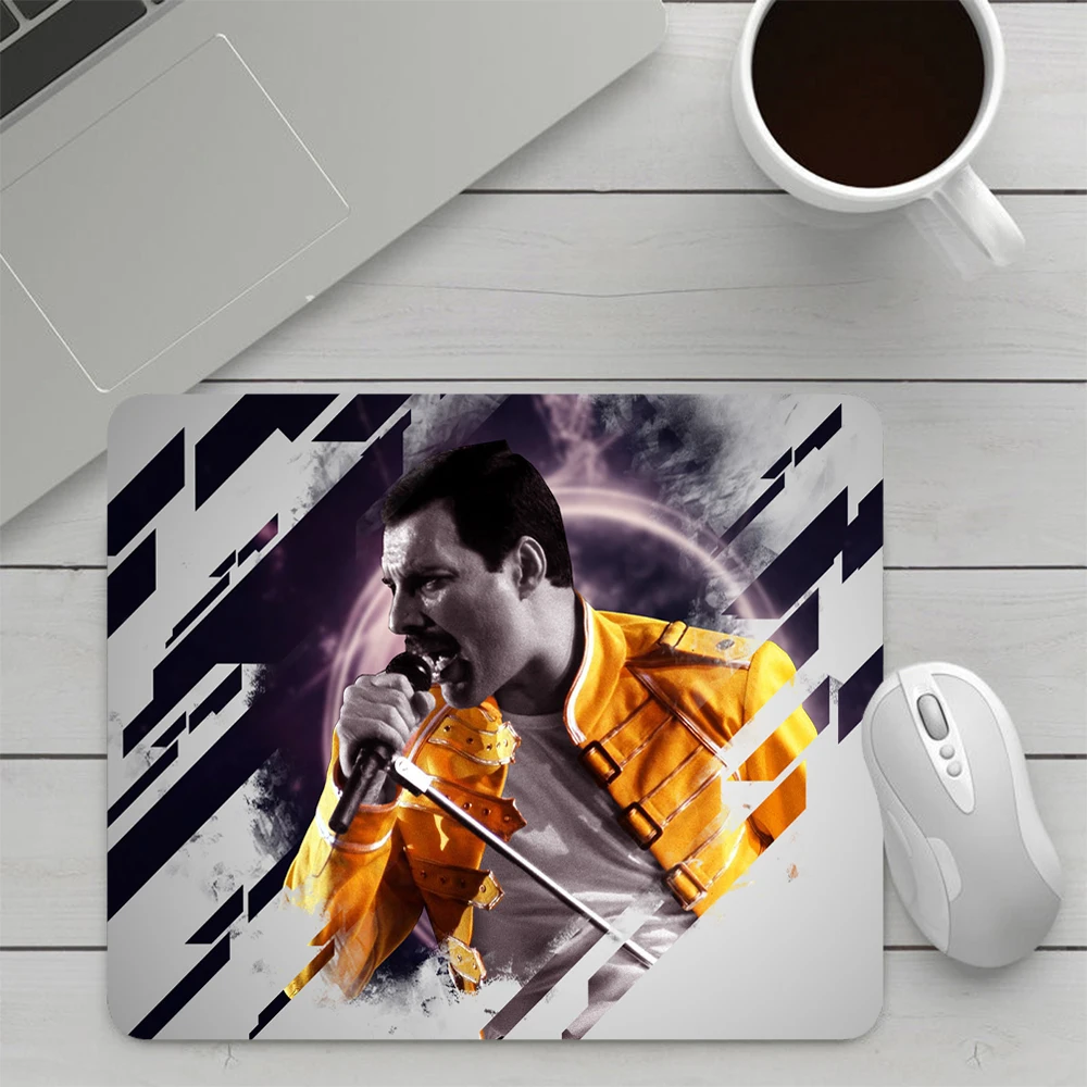 Queen Freddie Mercury Small Gaming Mouse Pad Computer Mousepad PC Gamer Mouse Mat Laptop Office Mausepad Keyboard Mat Desk Pad