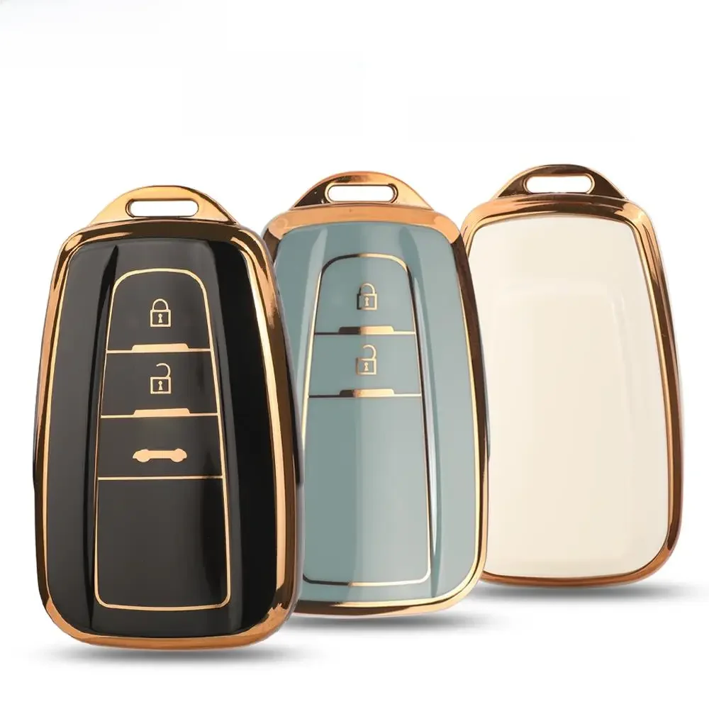 jingyuqin TPU Car Remote Key Cover Case Shell dla Toyota Camry RAV4 Prius CHR C-HR Avalon Corolla Land Cruiser Prado Akcesoria — zdjęcie 2